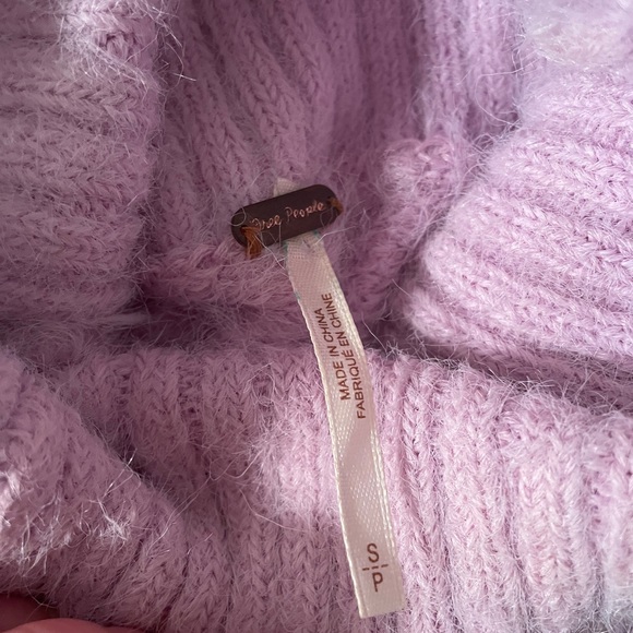 Free People Fuzzy Turtleneck Dress (LAVENDER!) - Picture 3 of 4
